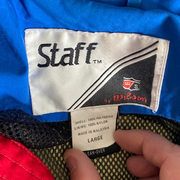 Pristine Vintage 80s Wilson Staff tennis jacket size Large Gore-tex - Picture 4 of 8